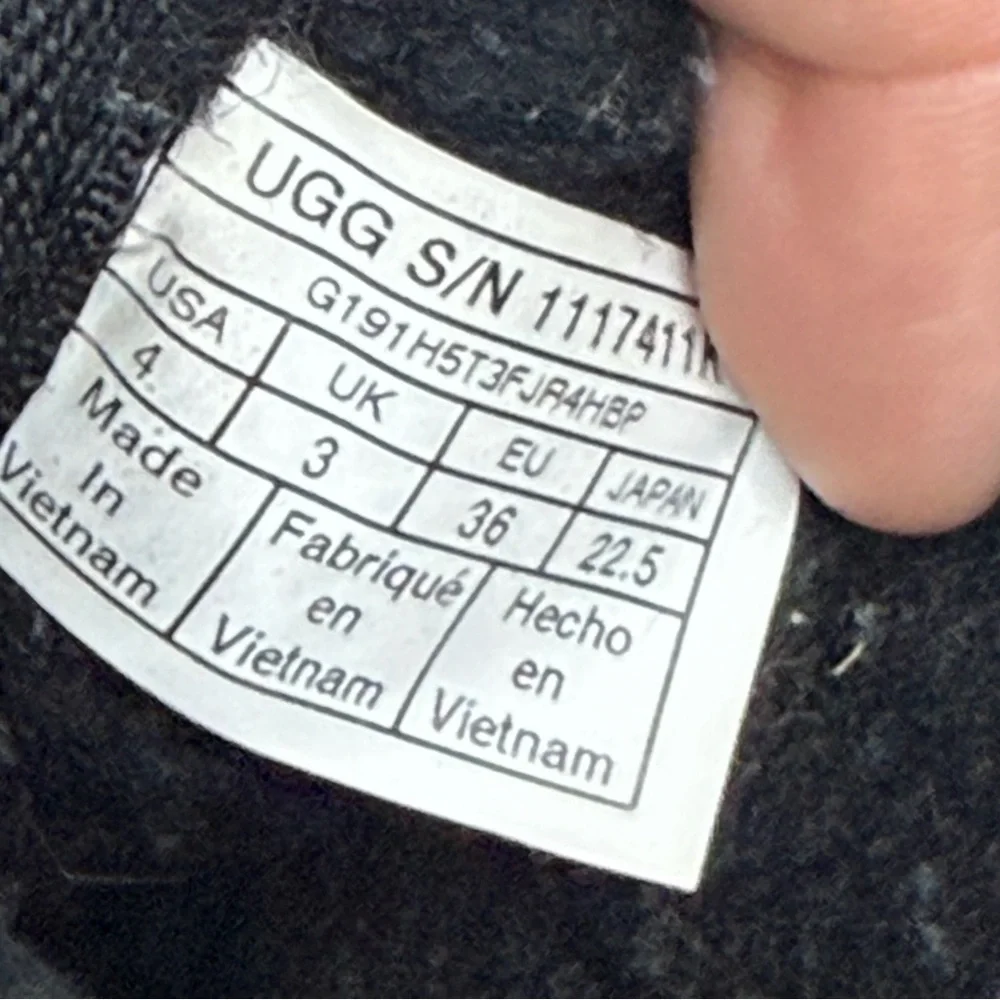 Ugg Black Suede Neulmel Zip Ankle Boots Size 4